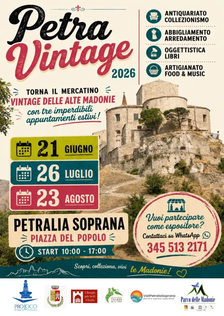 Visit Petralia Sopran . Mercatino vintage 2026