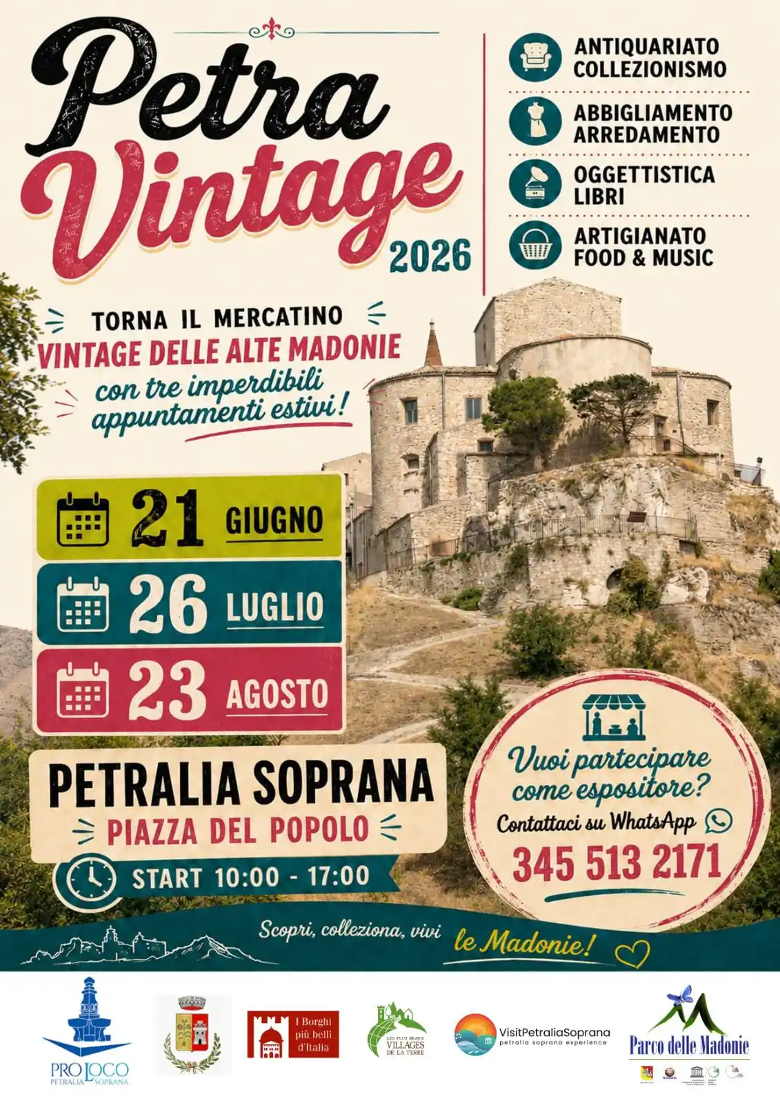 Visit Petralia Sopran . Mercatino vintage 2026