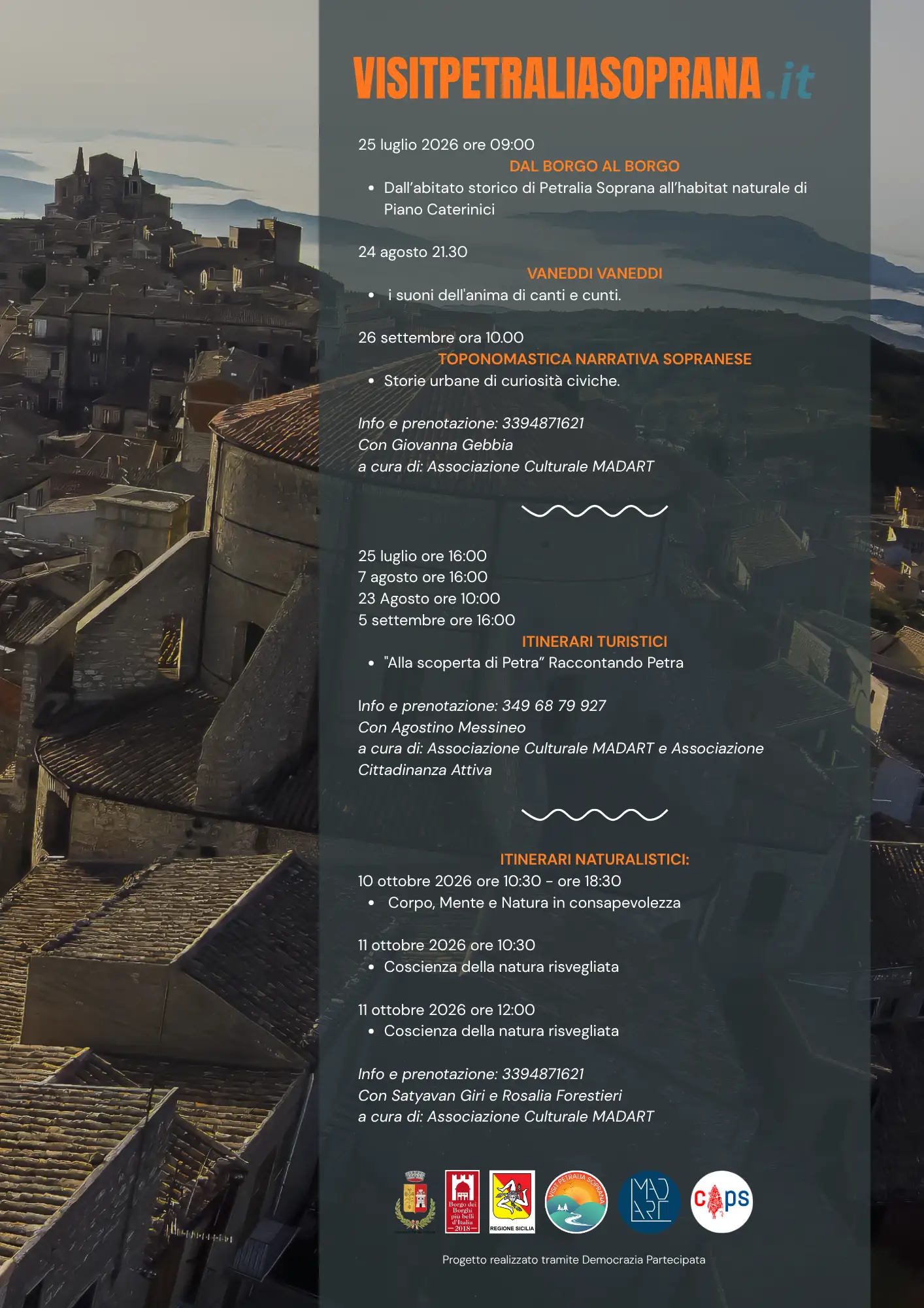 Visit Petralia Soprana, Itinerari naturalistici. Democrazia partecipata