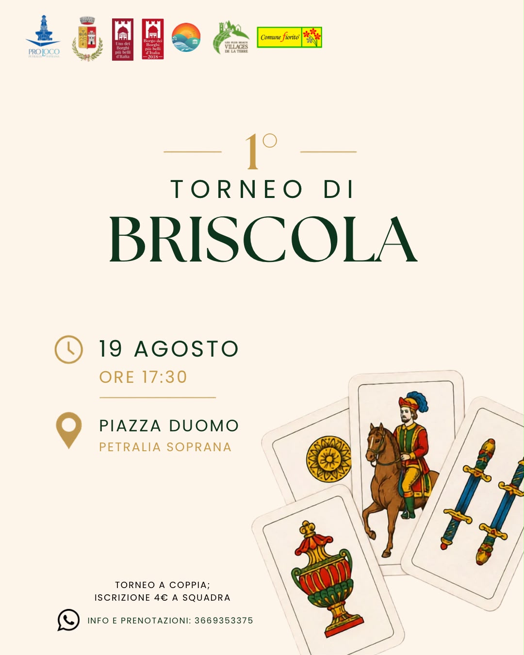 Visit Petralia Soprana primo torneo di briscola